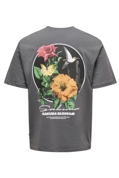 Only & Sons onskeane rlx ss print tee noos